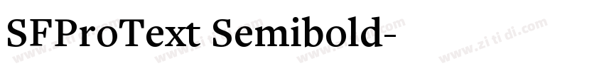 SFProText Semibold字体转换